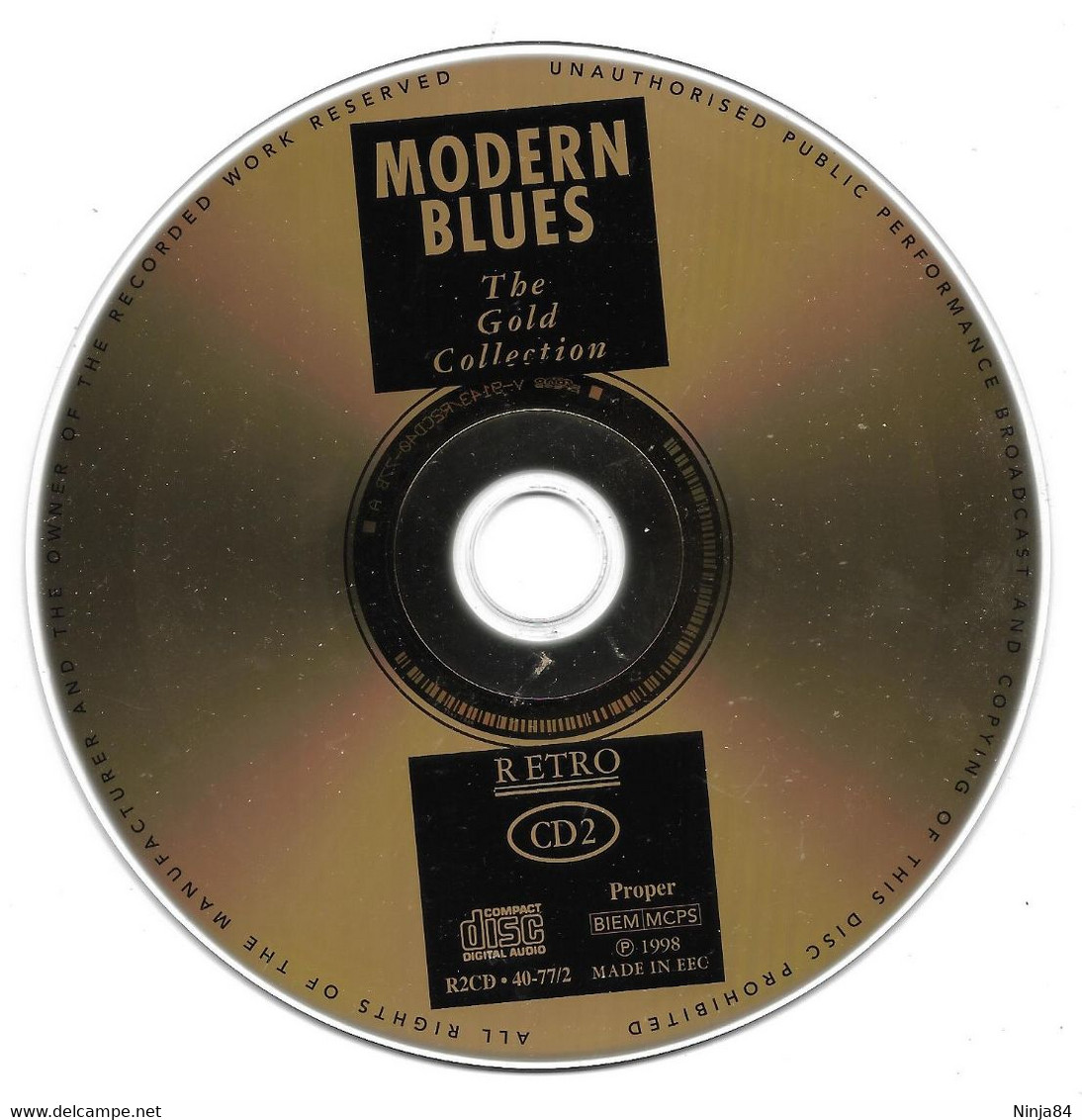 2 CD Various Artists ‎ ‎" Modern Blues The Gold Collection "  Europe - Blues