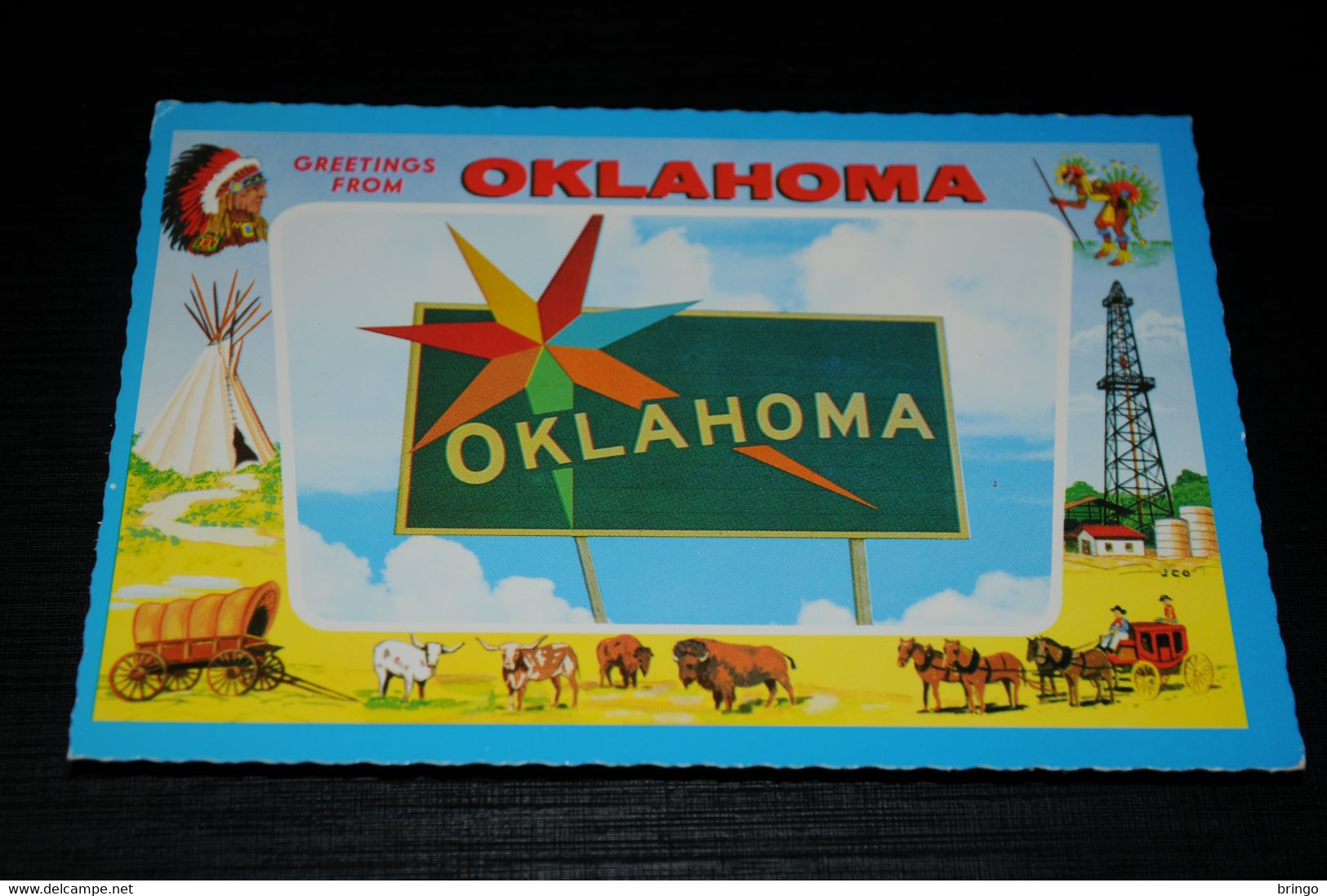 17987-            GREETINGS FROM OKLAHOMA - Andere & Zonder Classificatie