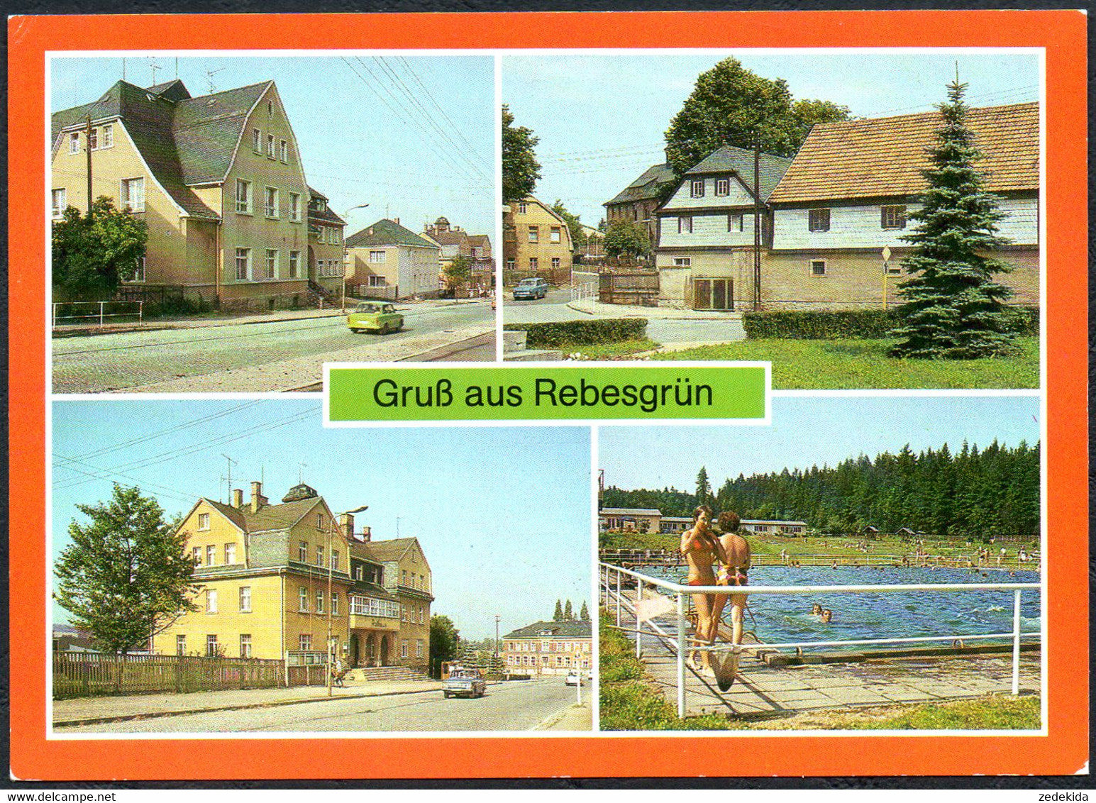 E1899 - TOP Rebesgrün Kr. Auerbach Ferienheim Glück Auf Rathaus Waldbad Freibad - Bild Und Heimat Reichenbach - Auerbach (Vogtland)