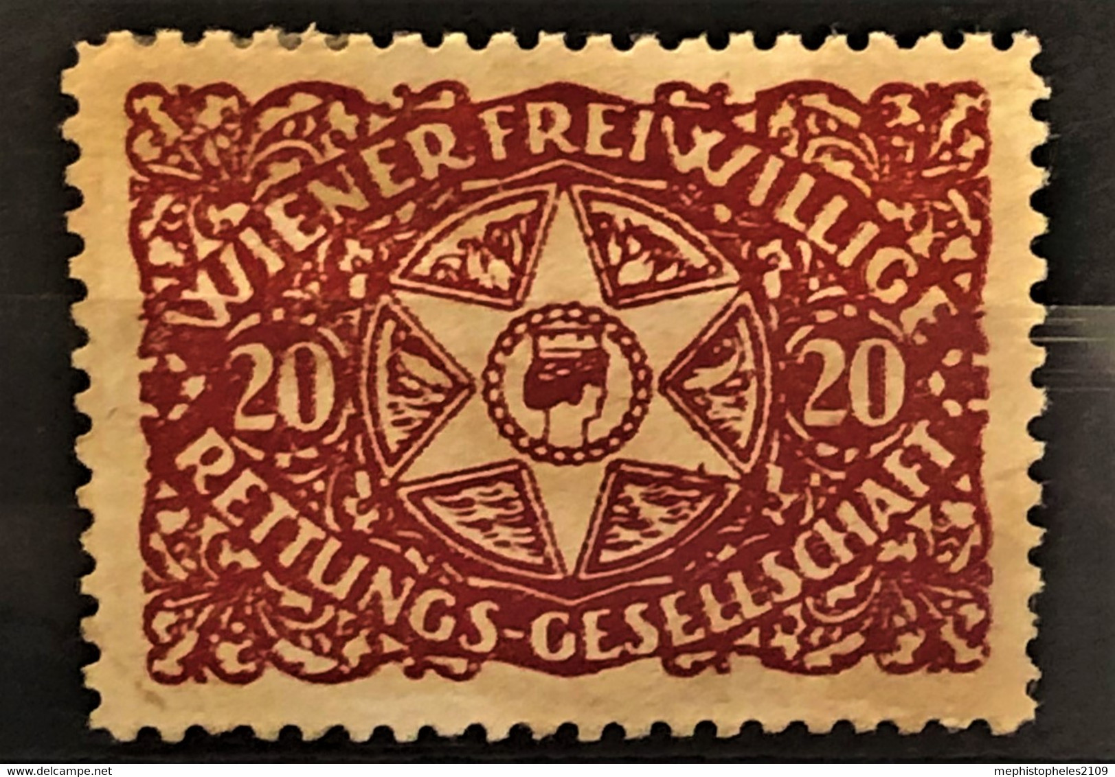 AUSTRIA - Vignette "Wiener Freiwillige Rettungsgesellschaft" - Rot - Unused Stamps