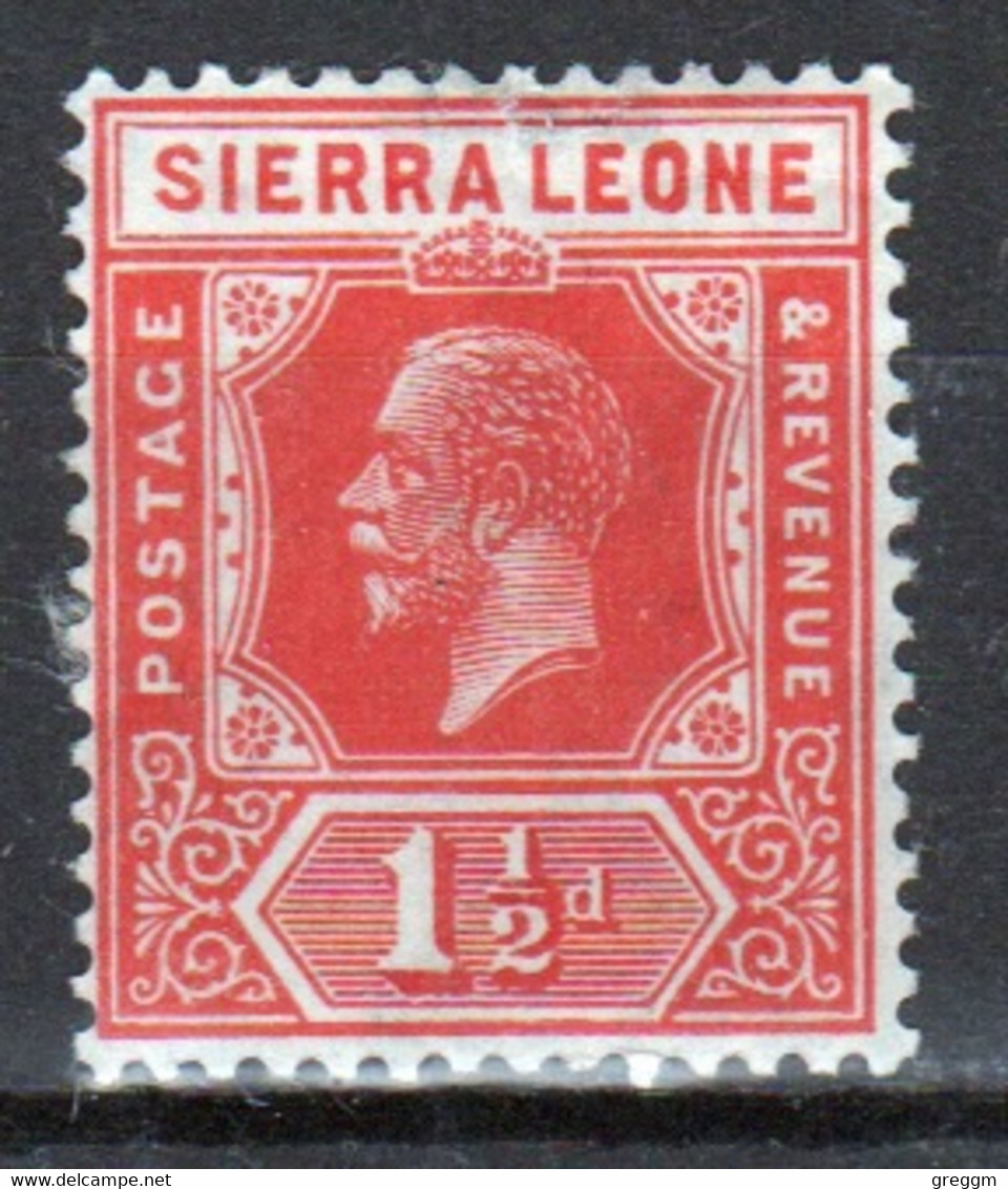 Sierra Leone 1921 George V  Single 1½d Stamp Issued As Part Of The Definitive Set. - Sierra Leone (...-1960)