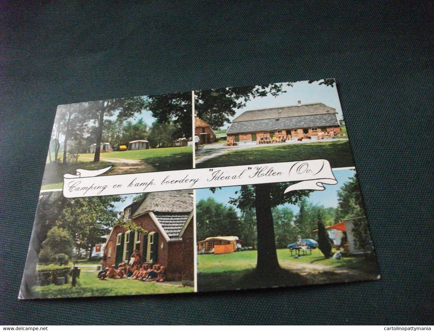 STORIA POSTALE FRANCOBOLLO COMMEMORATIVO OLANDA NEDERLAND HOLTEN CAMPING EN KAMP. BOERDERY IDEAAL HOLTEN OV.  VEDUTE - Holten