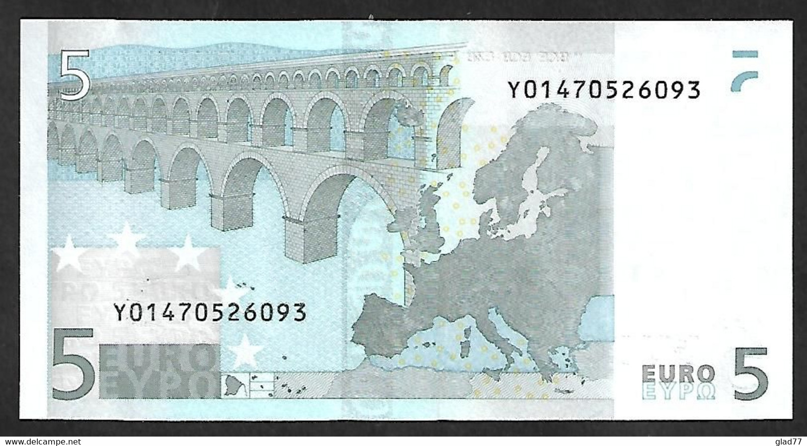 Greece  "Y" 5 EURO GEM UNC! Duisenberg Signature! Printer N001G1  Extremely Rare!! - 5 Euro