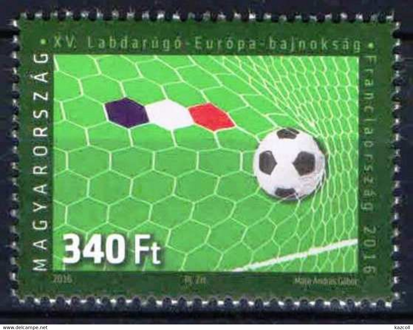 Hungary  2016. Football. Soccer.  MNH - Unused Stamps