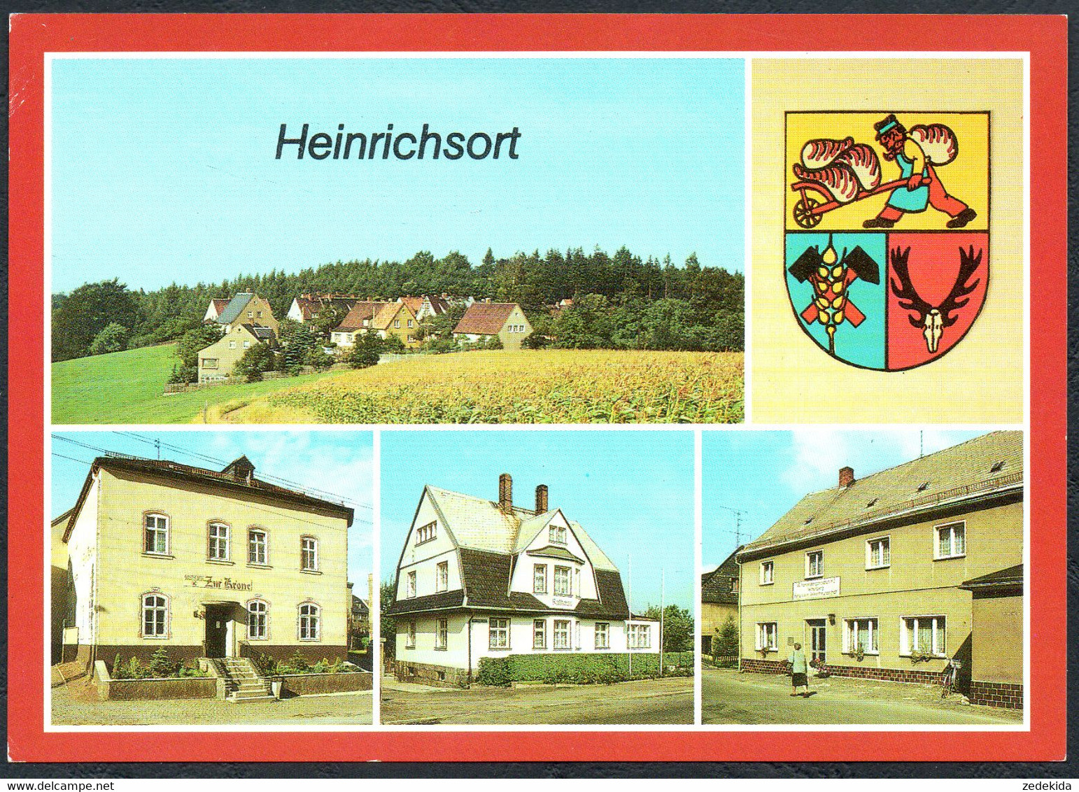 E1914 - TOP Heinrichsort Konsum Gaststätte Zur Krone Rathaus Ferienheim Völkerfreundschaft - Bild Und Heimat Reichenbach - Hohenstein-Ernstthal