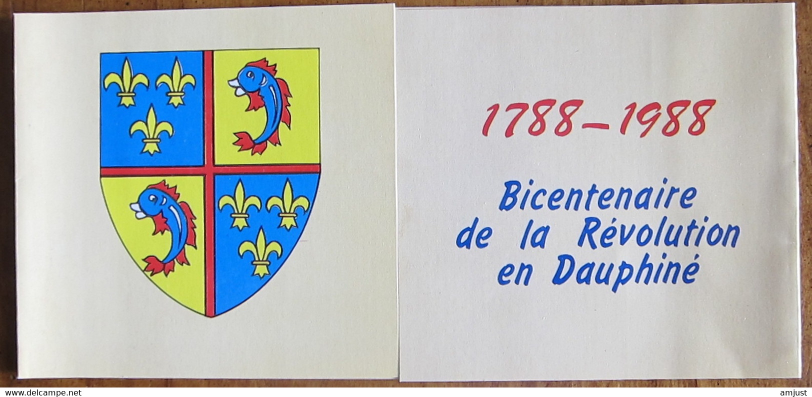 France // 1988 // LBicentenaire De La Révolution En Dauphiné - Lettres & Documents