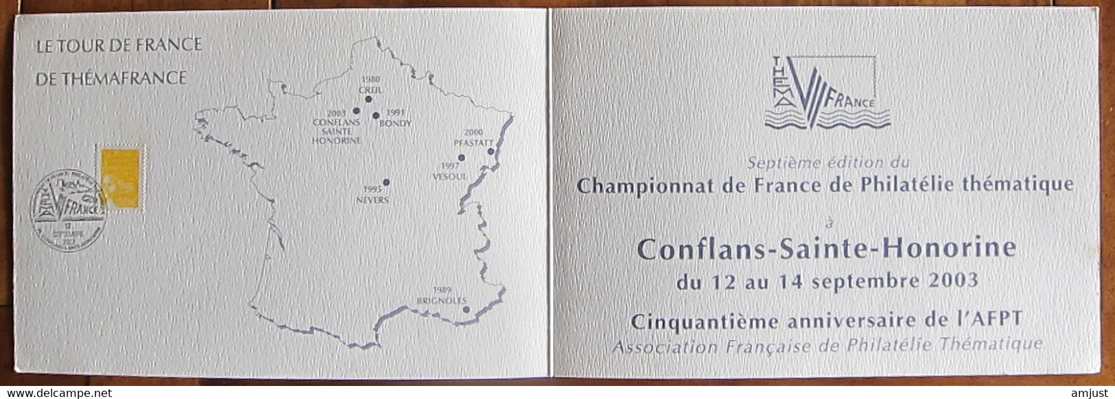 France // 2003 // Championnat De France De Philatélie Thématique - Brieven En Documenten