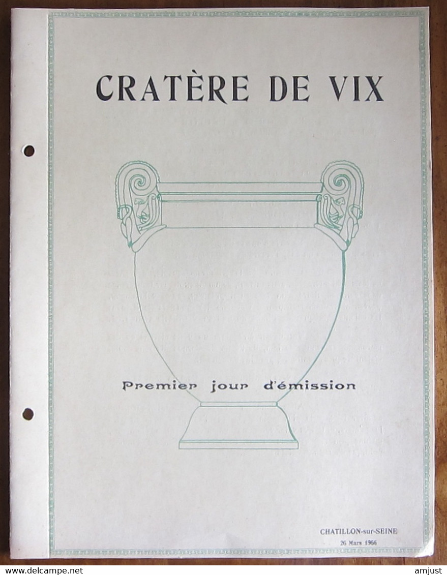 France // 1966 // Cratère De VIX - Brieven En Documenten