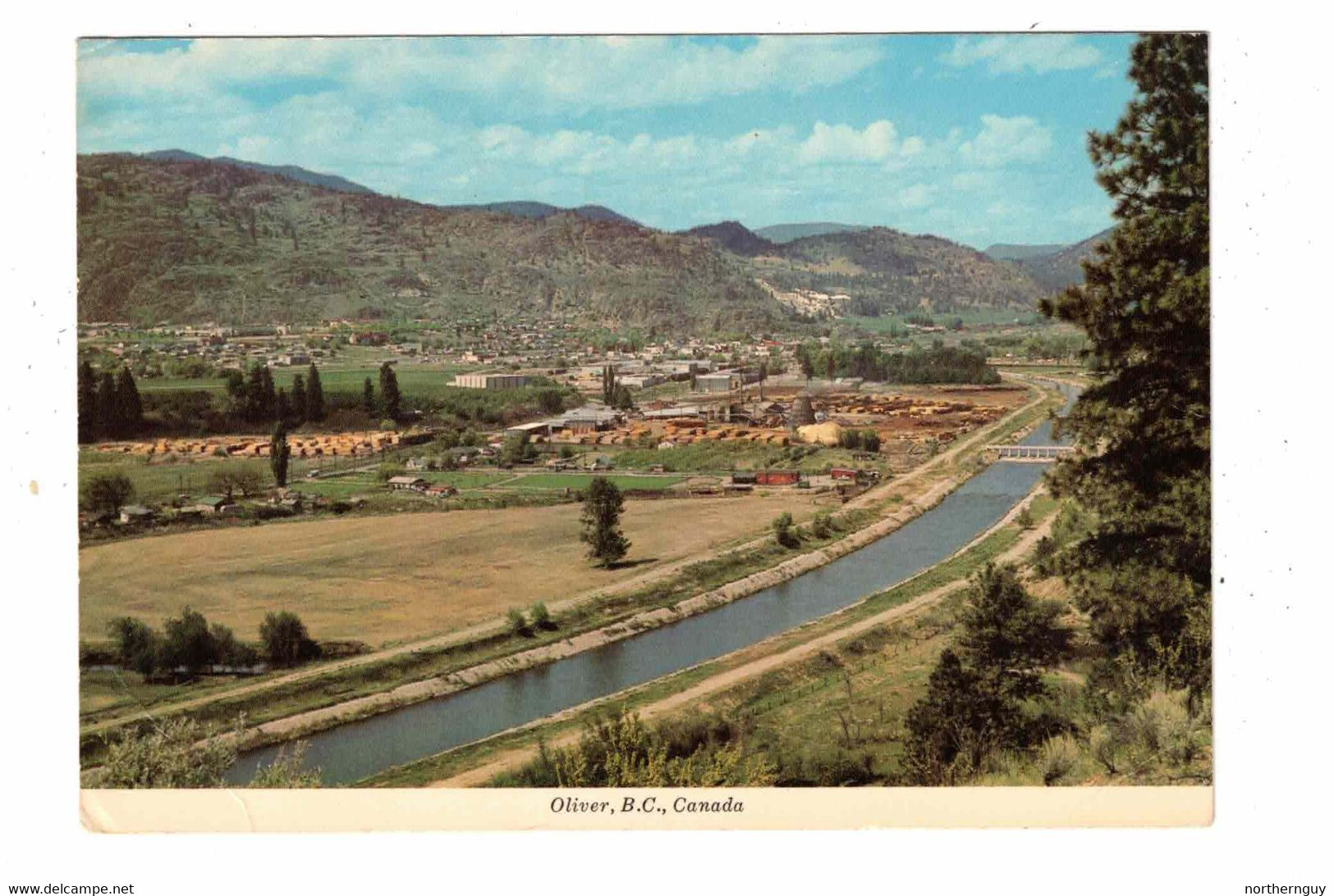 OLIVER, British Columbia, Canada, BEV Of Town, 197? 4X6 Chrome Postcard - Oliver