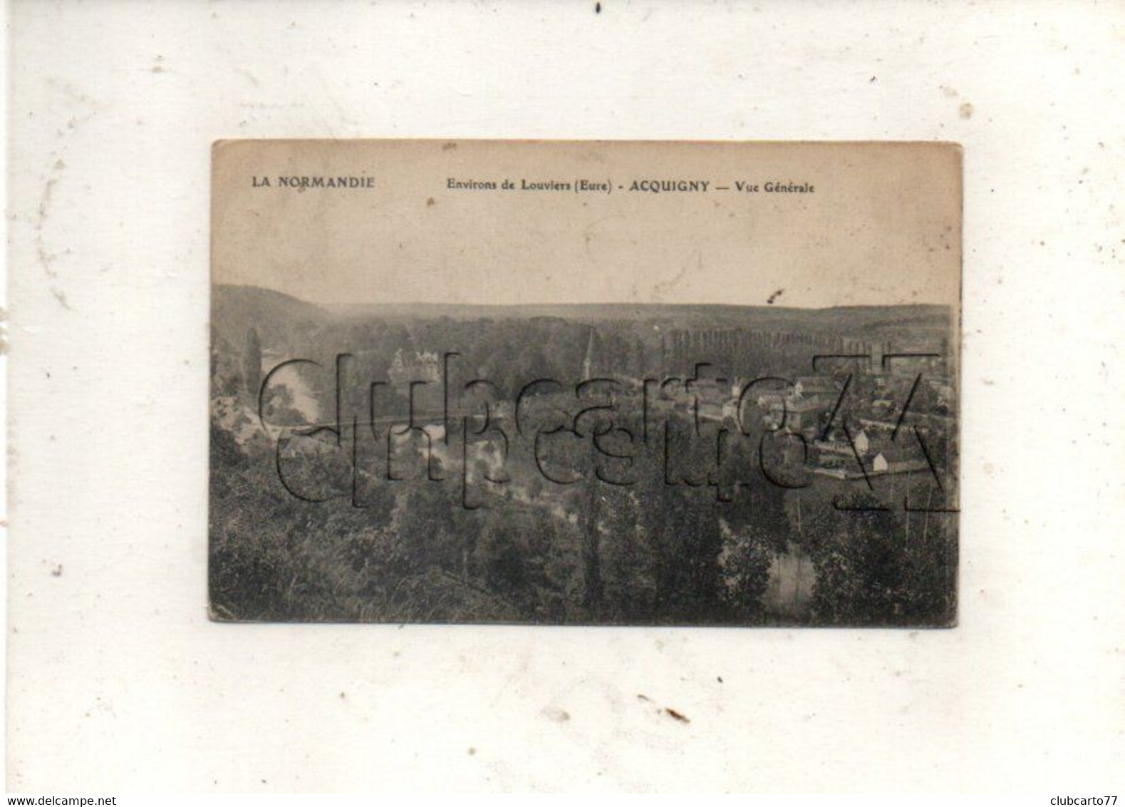 Acquigny (27) : Vue Panoramique Du Quartier De L'église En 1916 PF. - Acquigny