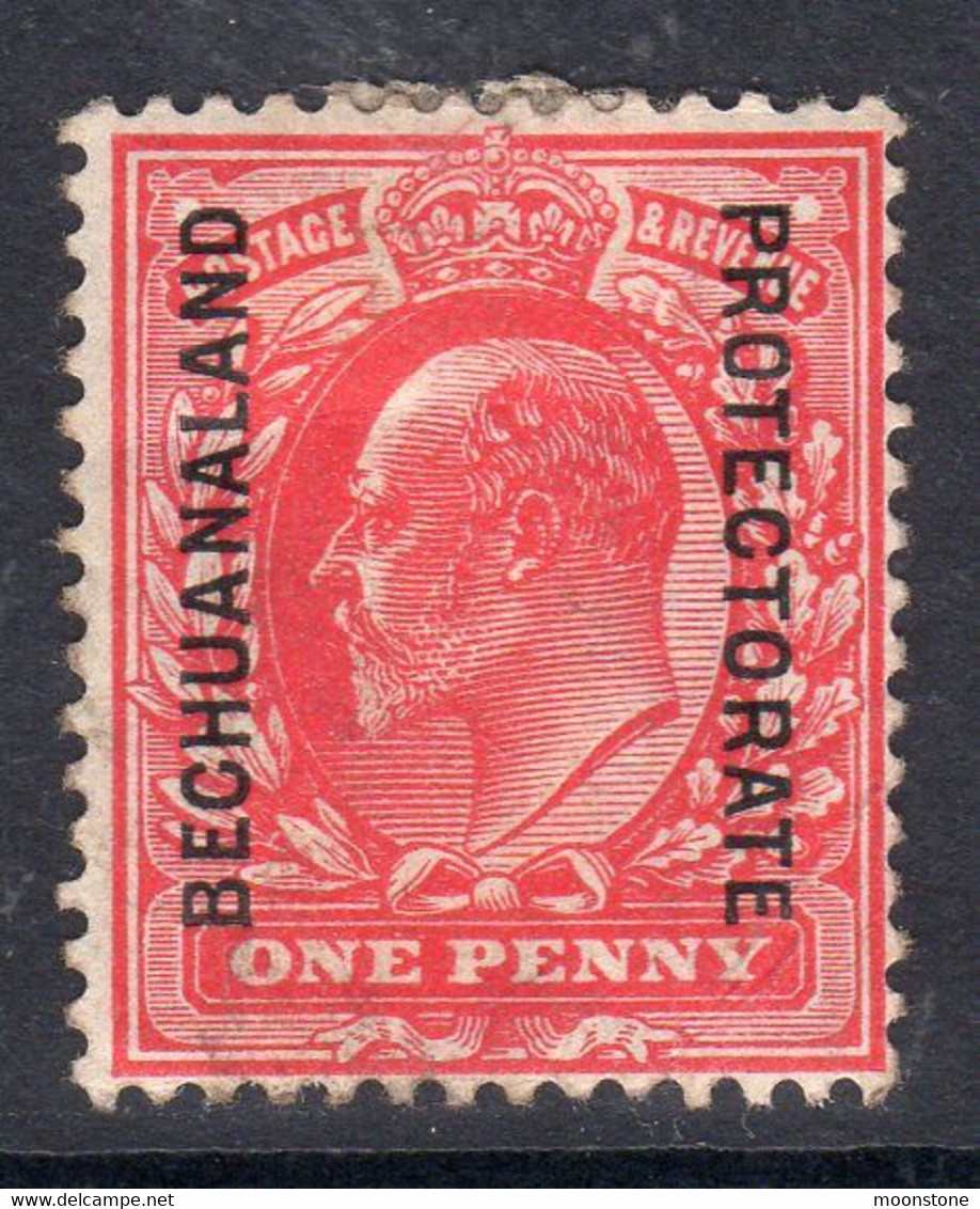 Bechuanaland EVII 1904 'Bechuanaland Protectorate' On 1d Scarlet GB, Heavily Hinged Mint, SG 68 (BA2) - 1885-1964 Bechuanaland Protectorate