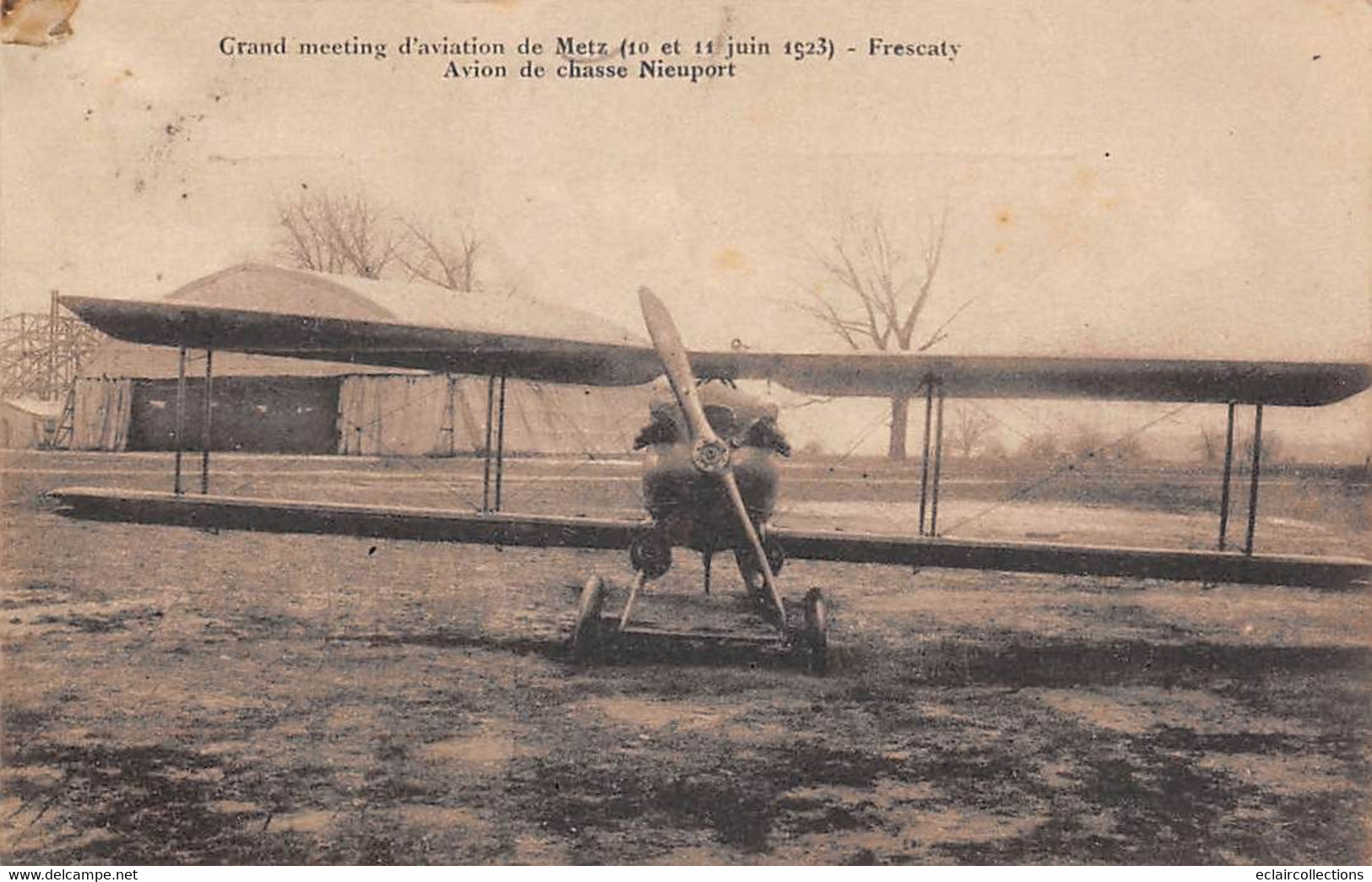 Thème  Aviation  Meeting  De Metz  Juin 1923. Avion De Chasse Nieuport    (voir Scan) - Fliegertreffen