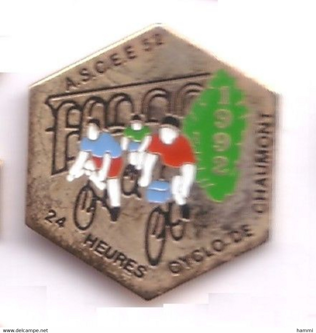 SP17 Pin's Vélo Cyclisme 24 H  Cyclo Chaumont Haute Marne Achat Immédiat - Cyclisme