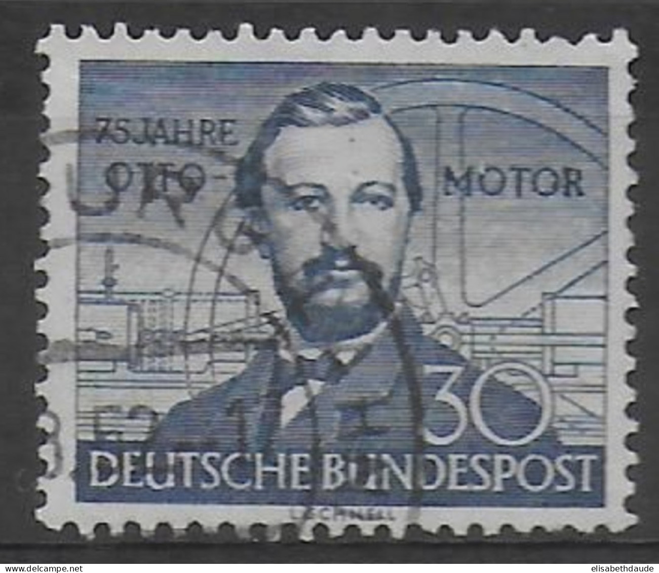 BRD - 1952 - YVERT N°35 OBLITERE - COTE = 22.5 EUR. - - Used Stamps