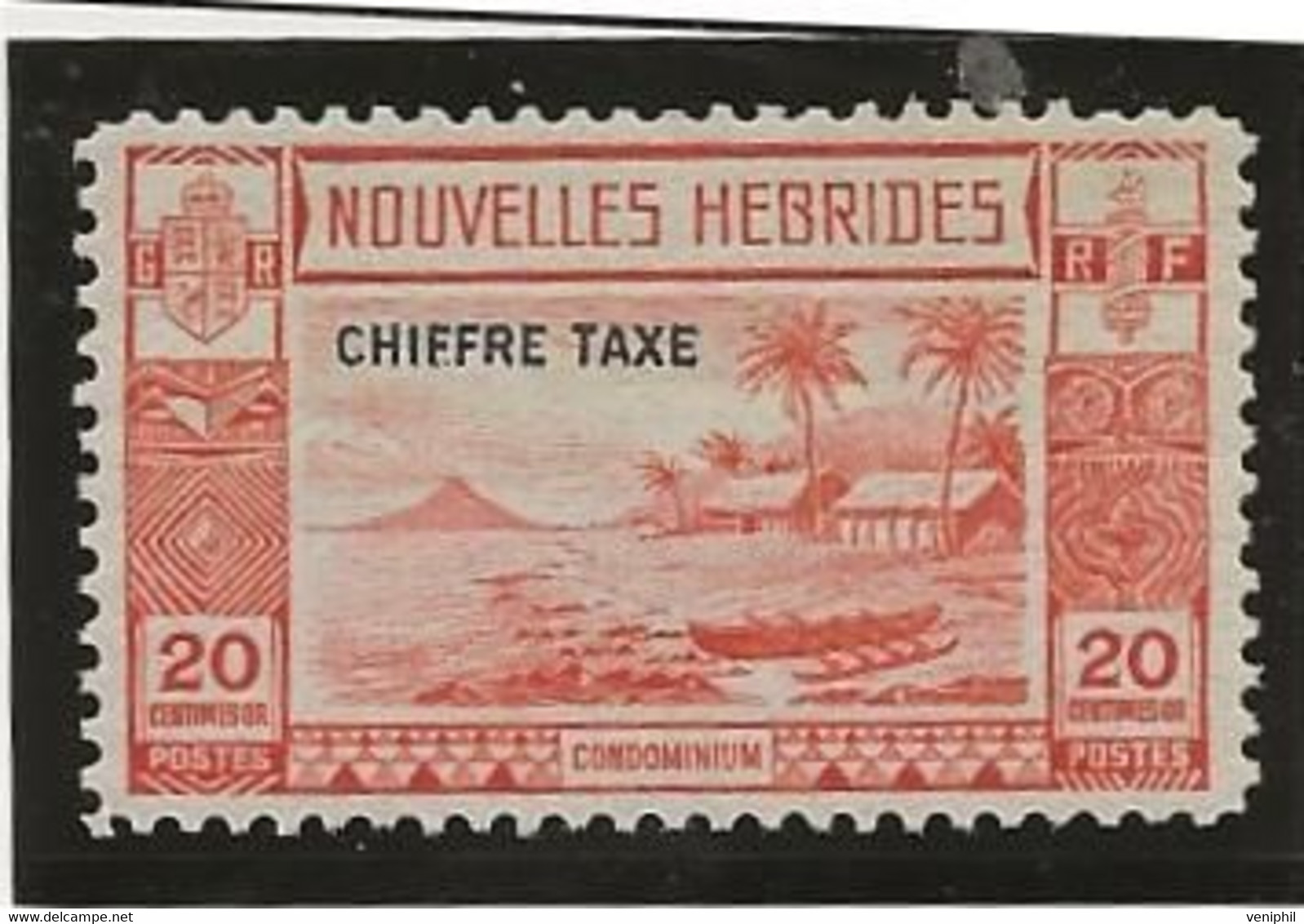 NOUVELLES - HEBRIDES -TIMBRE TAXE N° 13 NEUF SANS CHARNIERE -ANNEE 1938 - COTE : 12 € - Strafport