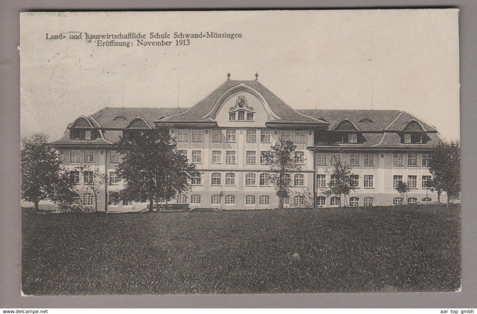 CH BE Münsingen 1915-02-28 Foto Land-+Hauswirtschaftliche Schule Schwand Münsingen - Münsingen
