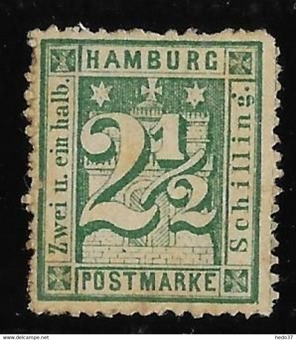 Allemagne Hambourg N°12 - Neuf * Avec Charnière - B/TB - Hambourg