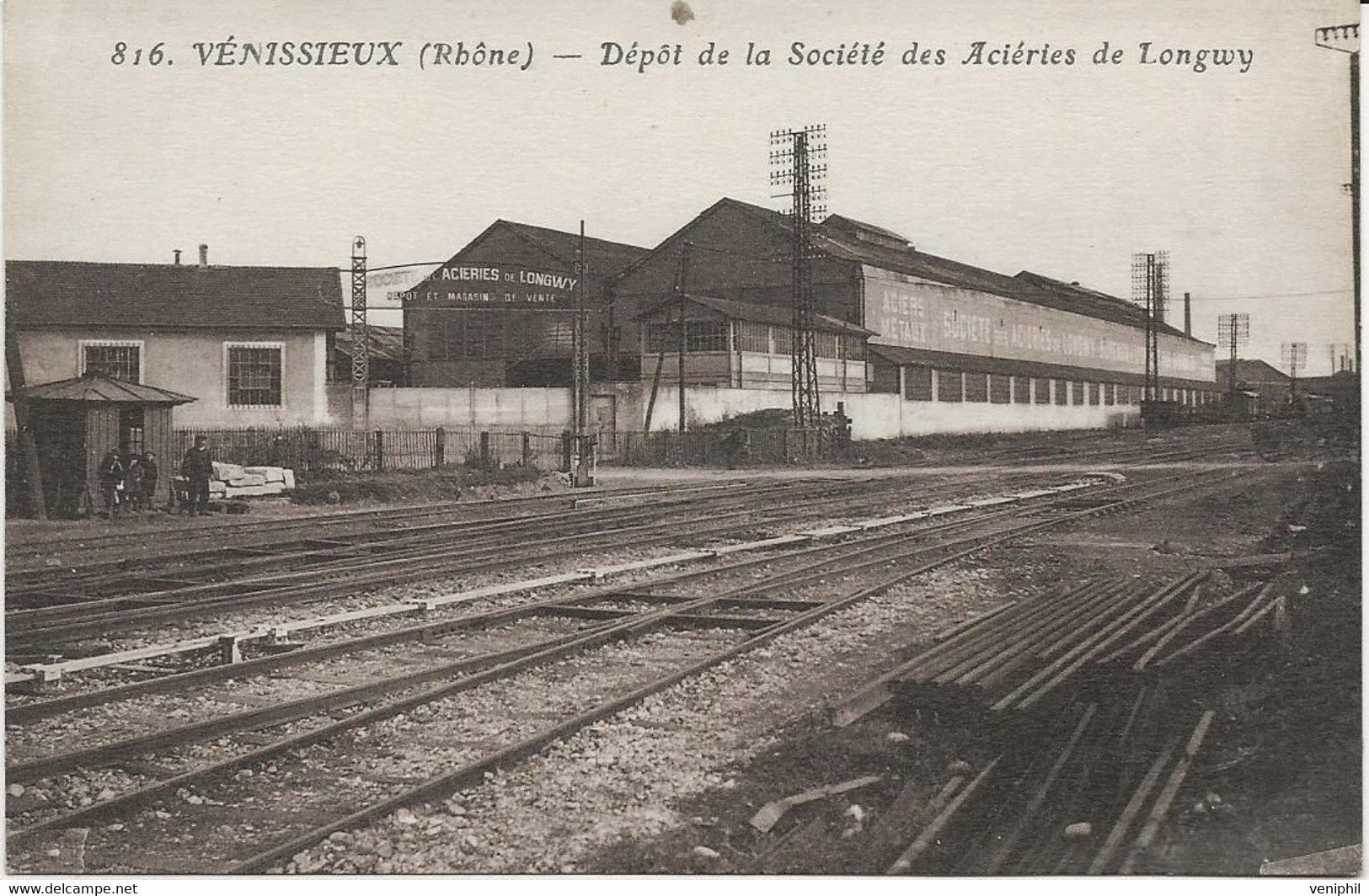 VENISSIEUX (RHONE) DEPOT DE LA SOCIETE DES ACIERIES DE LONGWY-  ANNEE 1925 - Vénissieux