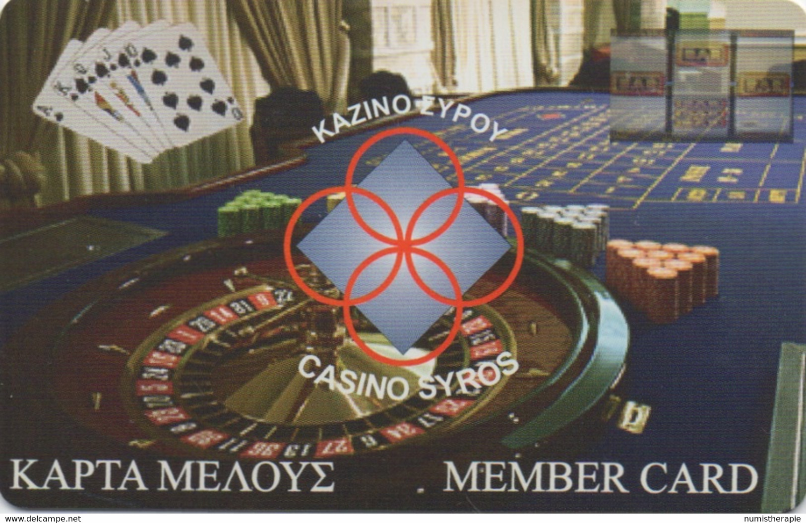 Grèce : Casino Syros Member Card - Casino Cards