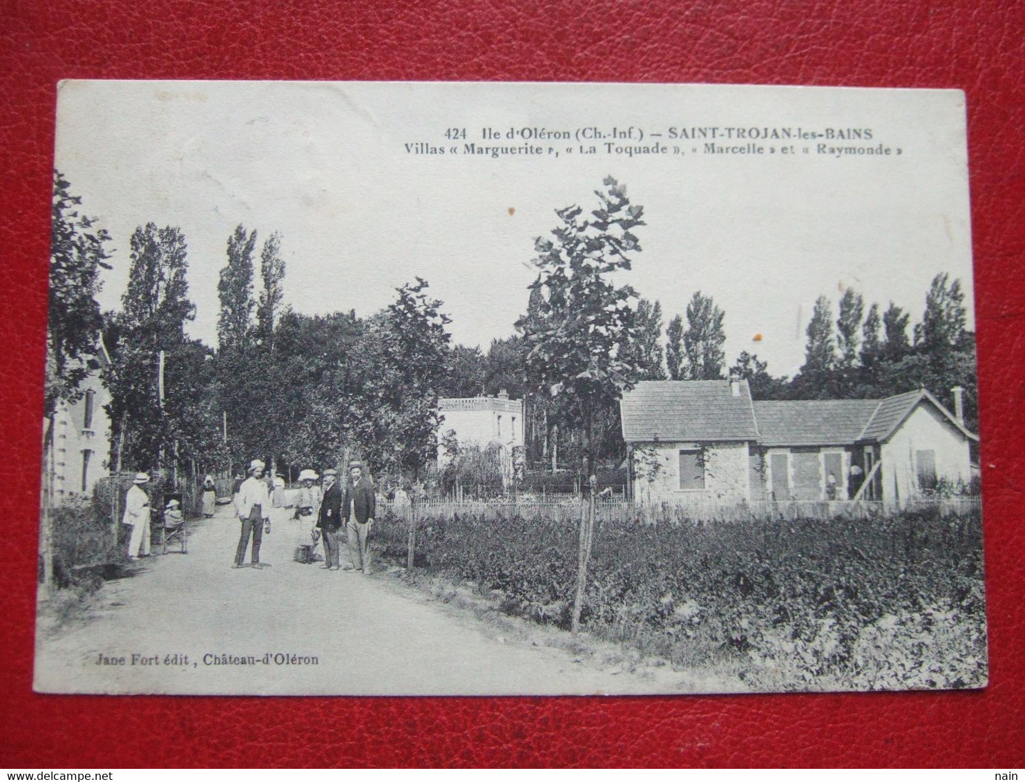 17 - ILE D' OLERON - SAINT TROJAN LES BAINS - " VILLAS , MARGUERITE, LA TOQUADE, MARCELLE ET RAYMONDE "  TRES TRES RARE - Ile D'Oléron