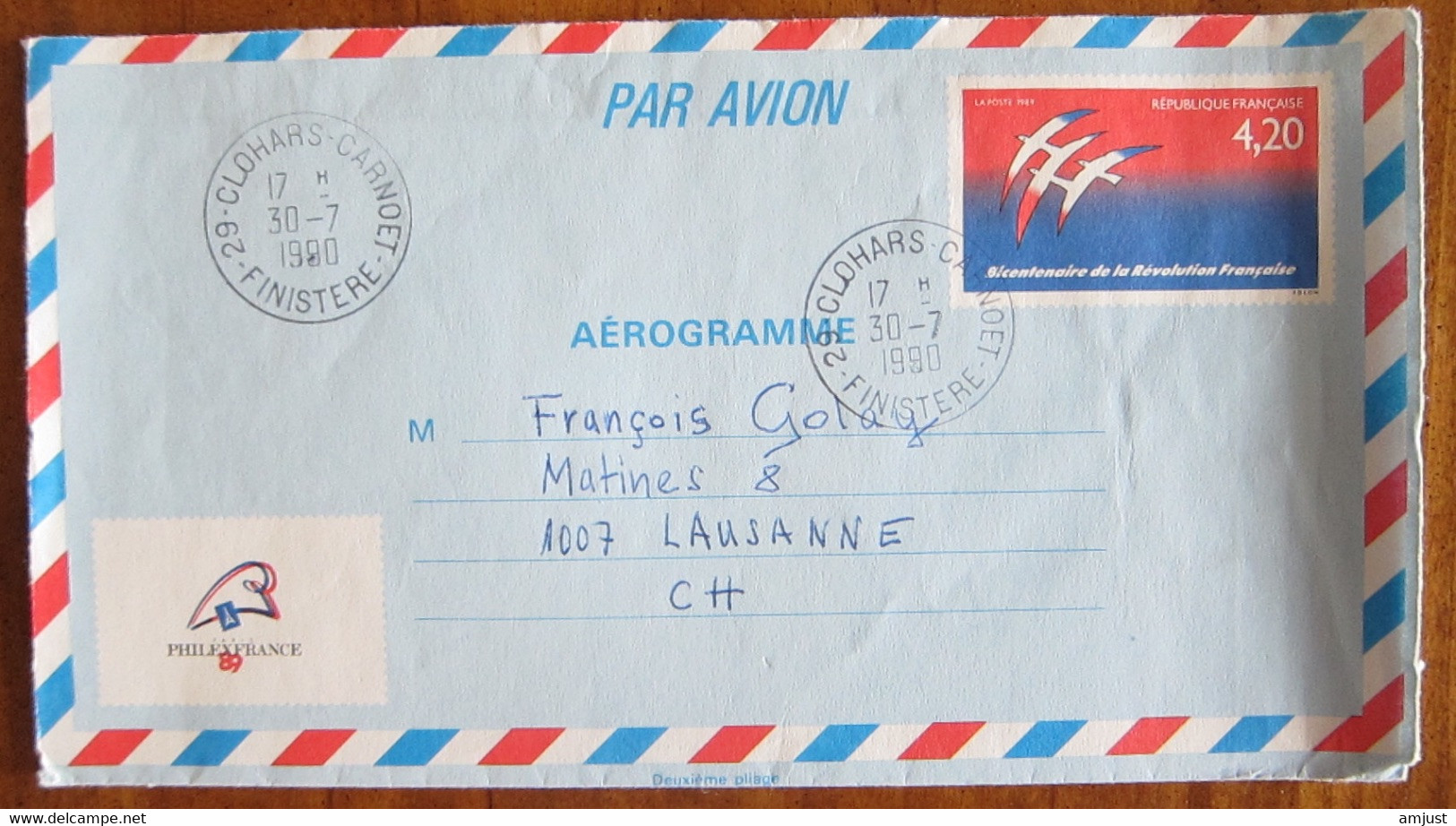 France // Entier Postaux  // Entier Postal (Philex France ) Pour La Suisse - Standard Postcards & Stamped On Demand (before 1995)