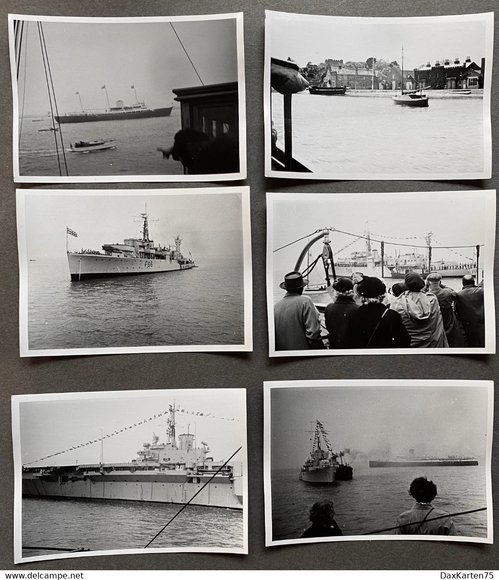 Ships In Bournemouth Or Southampton England Ca. 1950/ 6 Photos - Boten