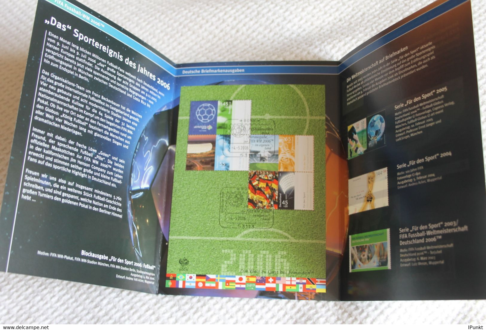 Fußball-Weltmeisterschaft In Deutschland 2006; Gedenkblatt Der Deutsche Post 2006 - Hologrammes
