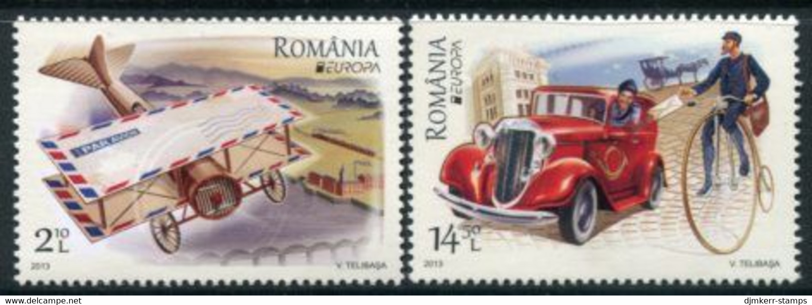 ROMANIA 2013 Europa: Postal Transport MNH / **. Michel 6705-06 - Nuovi