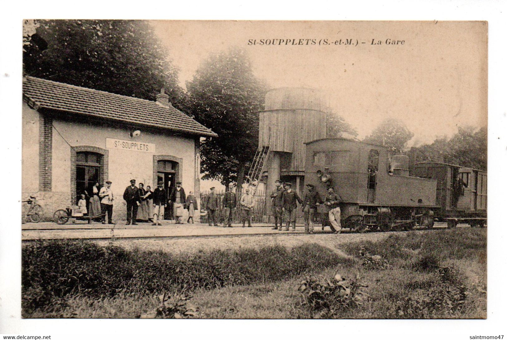 77 - SAINT-SOUPPLETS . LA GARE - Réf. N°10475 - - Otros & Sin Clasificación