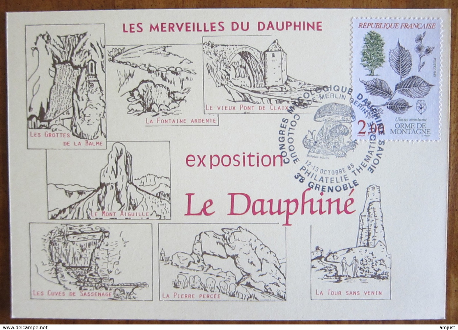 France // 1985 // Carte, Les Merveilles Du Dauphiné , Exposition - Other & Unclassified