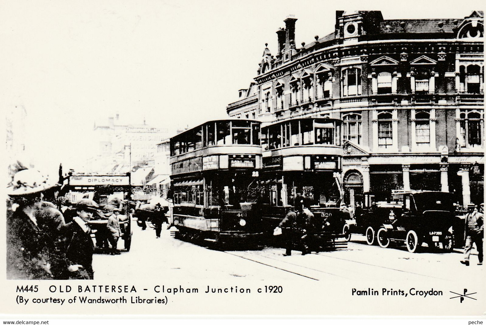 N°6048 R -cpsm Old Battersea -Clapham Junction 1920 - Strassenbahnen