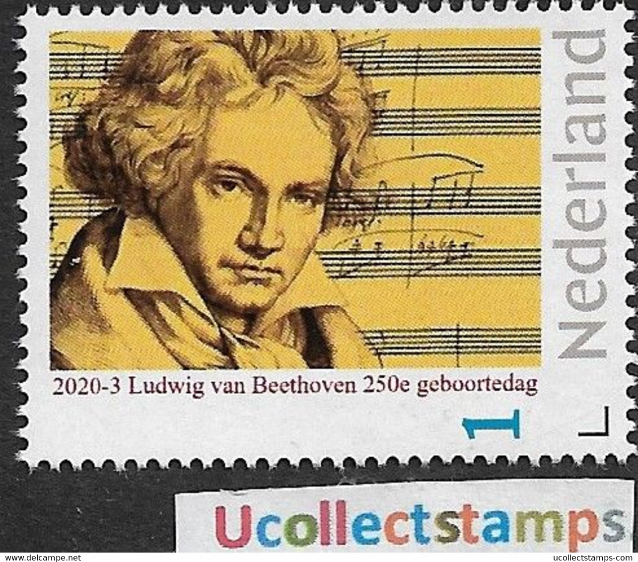 Nederland 2020-3   Ludwig Van Beethoven  250e Geboortedag     Postfris/mnh/sans Charniere - Unused Stamps