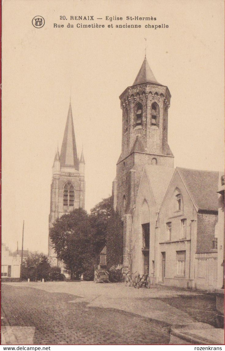 Ronse Renaix - Eglise St Hermès Sint-Hermesbasiliek Rue Du Cimetière Et Ancienne Chapelle (In Zeer Goede Staat) - Renaix - Ronse