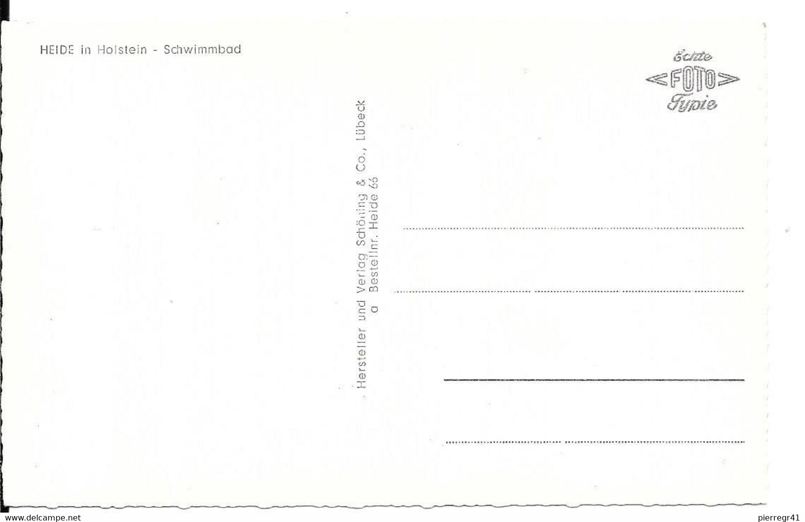 CPA-1955-ALLEMAGNE-SCHLESWIG-HEIDE-PISCINE-TBE - Heide