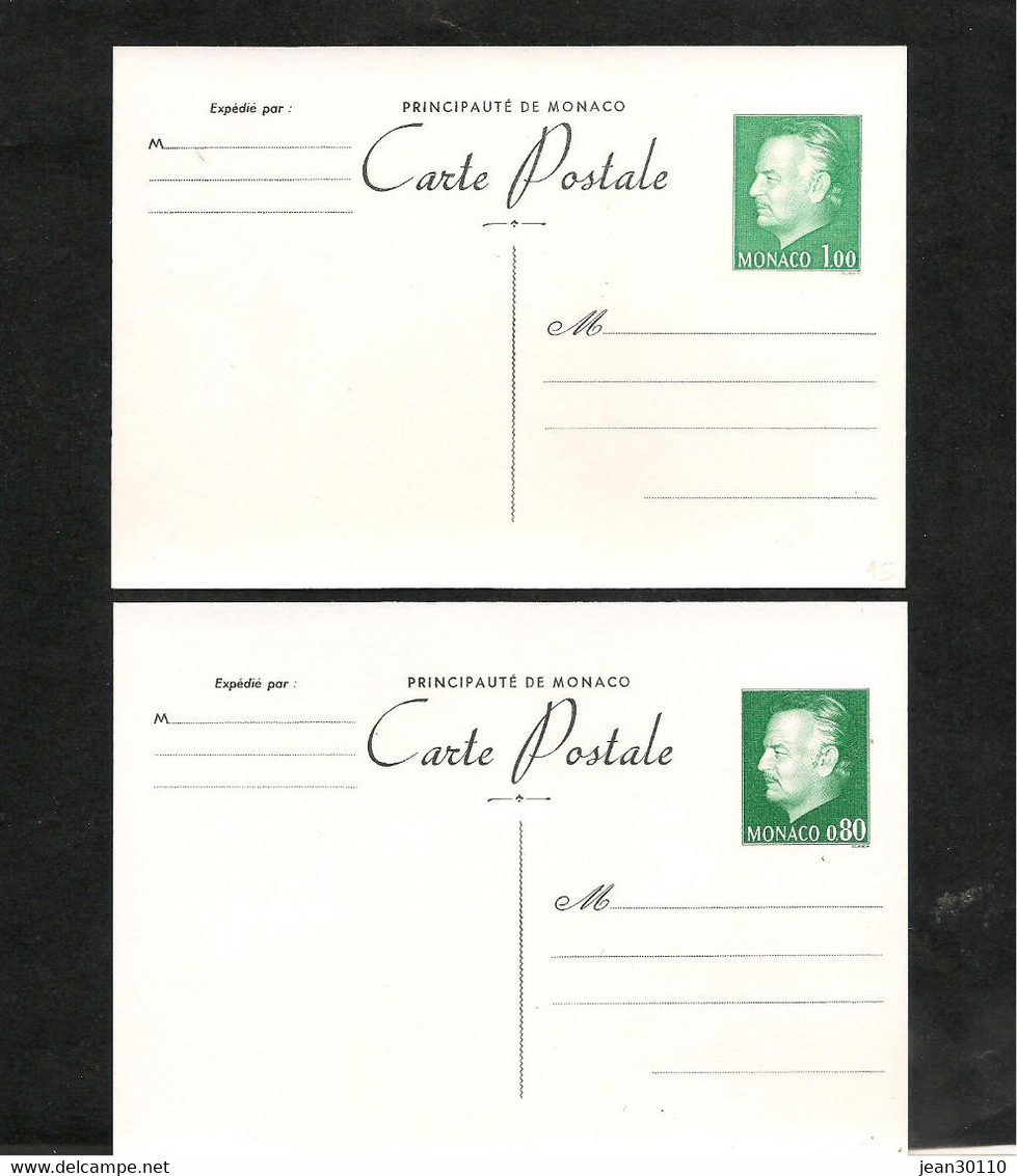 1977/78 ENTIER POSTAL EFFIGIE DU PRINCE - Lettres & Documents