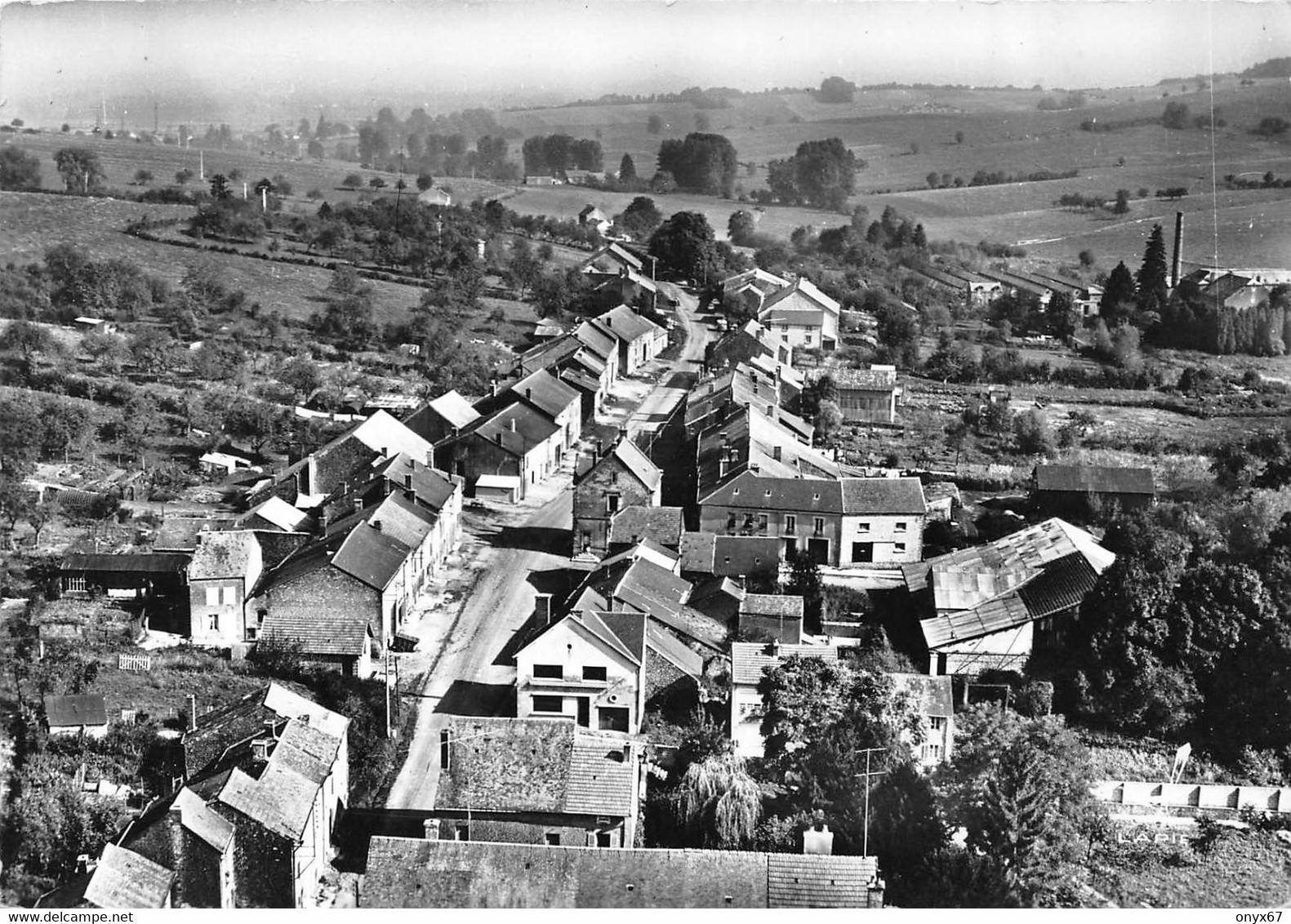 GF-THELONNE (08-Ardennes-Sedan-Haraucourt-Angecourt-Remilly-Aillicourt)  Vue Générale Et Grande Rue GRAND FORMAT-2 SCANS - Autres & Non Classés