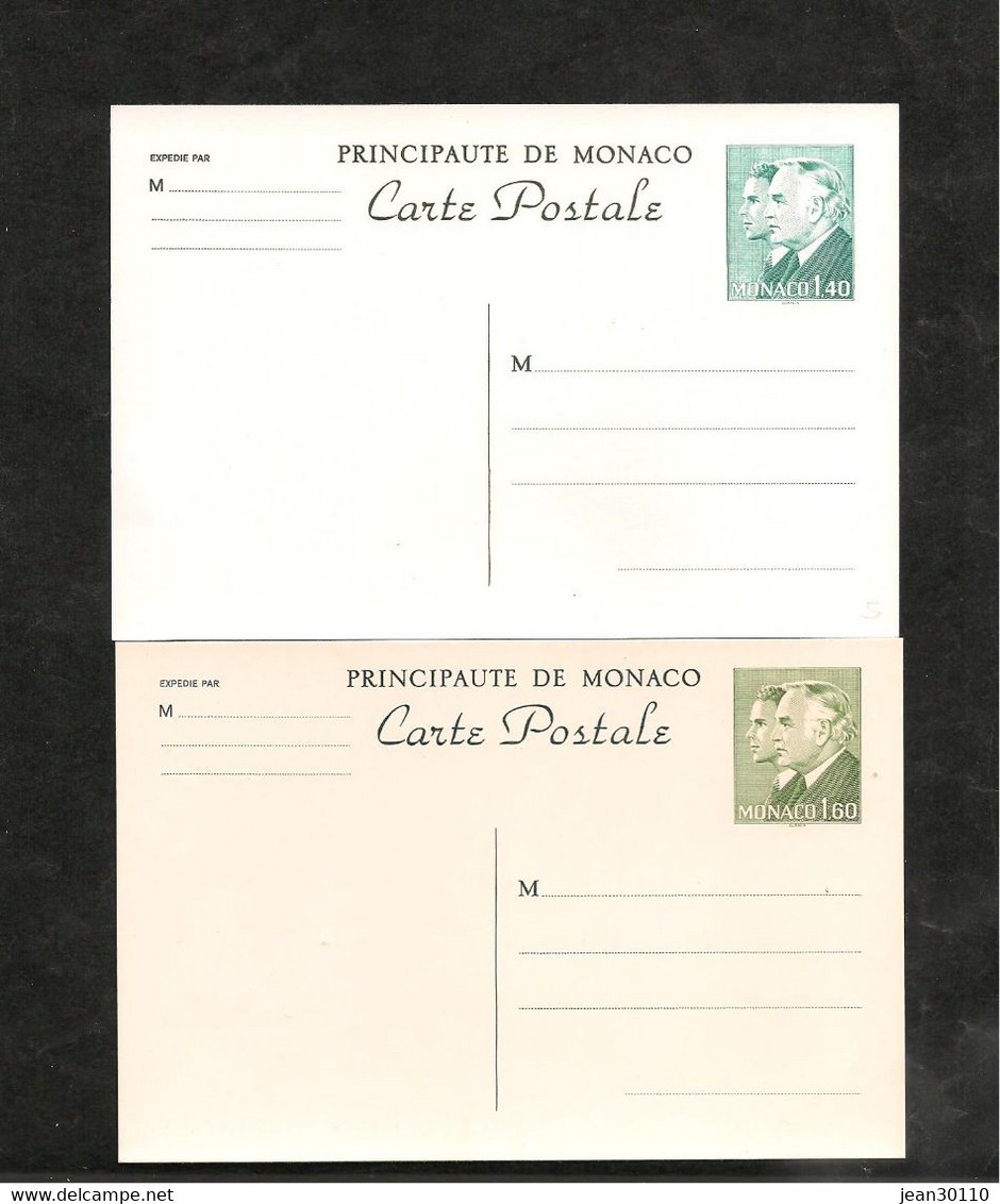 1981 ENTIER POSTAL PRINCES RAINIER III ET ALBERT - Storia Postale