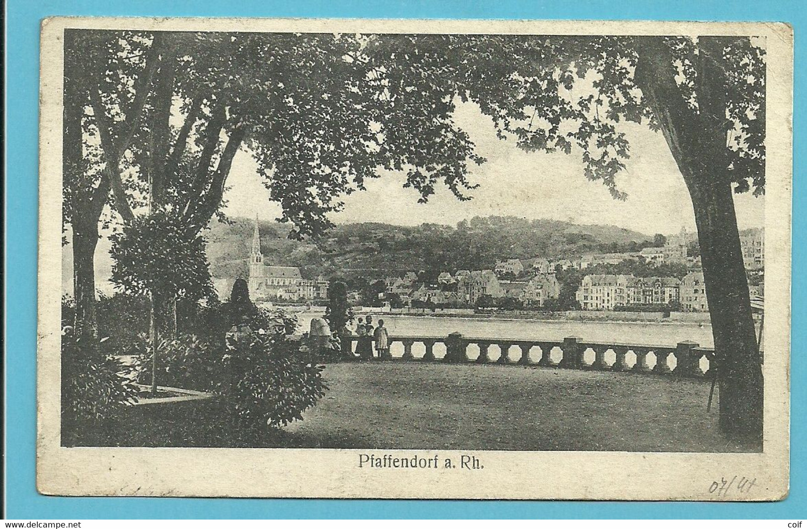 Postkaart 1921 POSTES MILITAIRES BELGIQUE / HAUTE COMMISSION INTERALLIE DES TERRITOIRES RHENANS - Marques D'armées