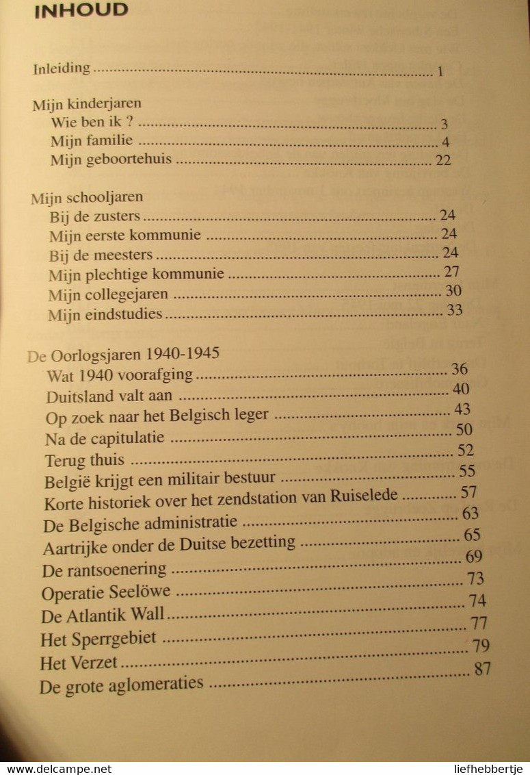 De Memoires - Door Etienne Van Caloen - Kasteel Litterveld  Aartrijke - Zedelgem - Historia