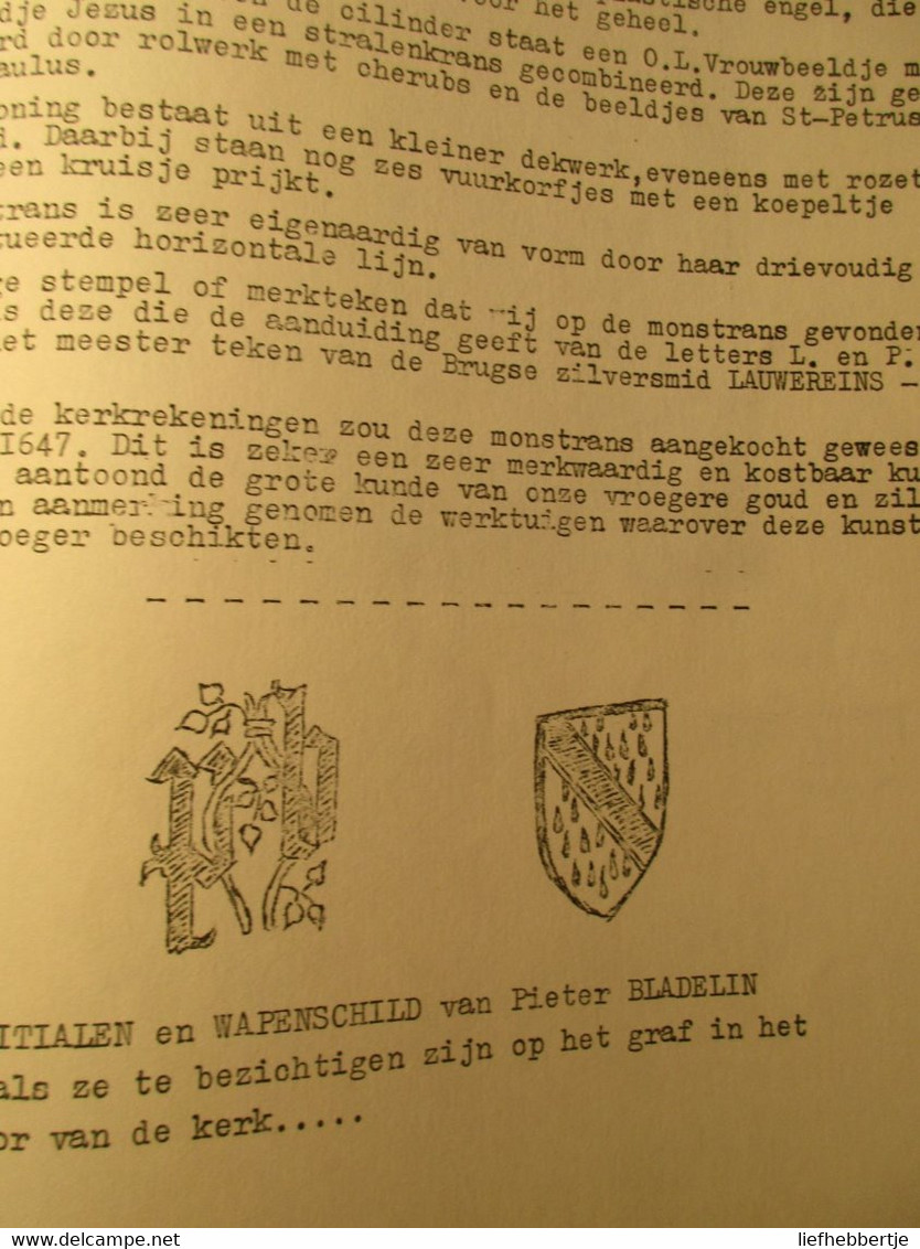 Geschiedenis van Middelburg in Vlaanderen - Herinnering aan een rijk verleden - 1976  (Maldegem Bladelin)