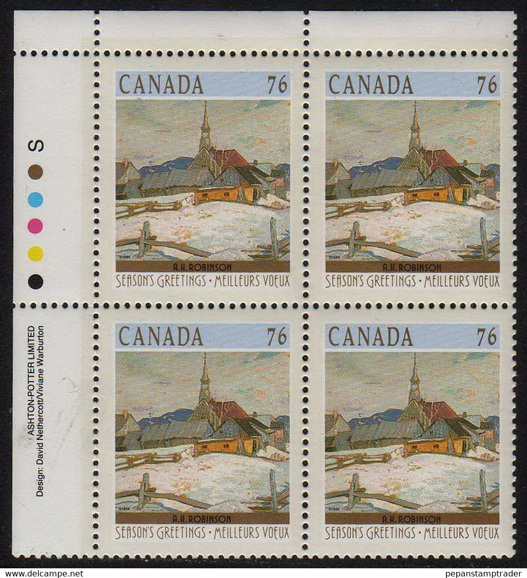 Canada - #1258 - MNH PB Of 4 - Plattennummern & Inschriften