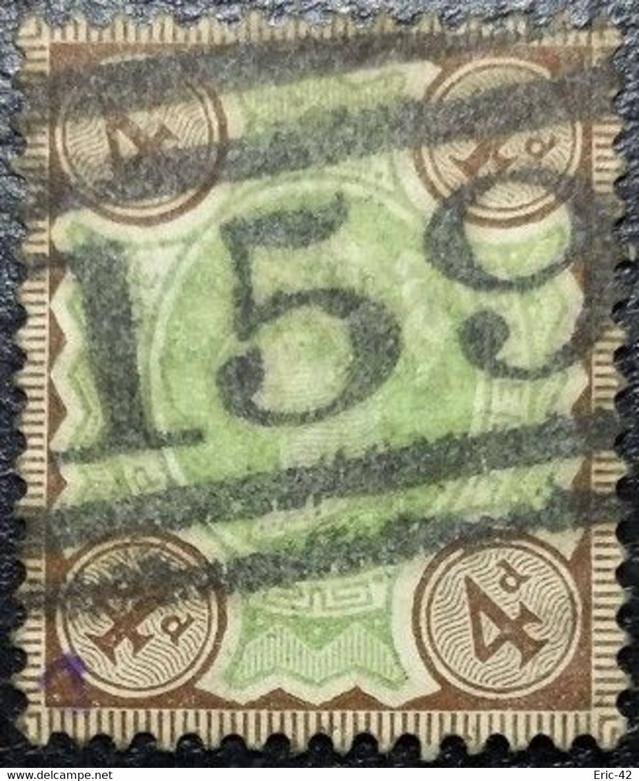 GRANDE BRETAGNE - 1887-1900 - N° 97 - 4 D. Brun Et Vert - (Victoria) - Zonder Classificatie
