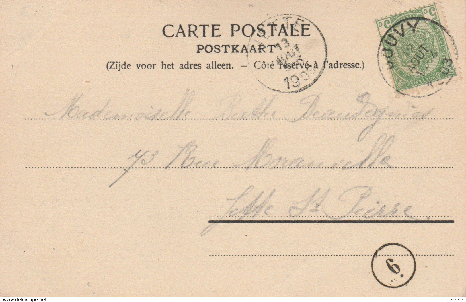 Gouvy - Hôtel De La Gare , Villégiature , Source De L'Ourthe , 460 Mètres D'altitude - 1903 ( Voir Verso) - Gouvy