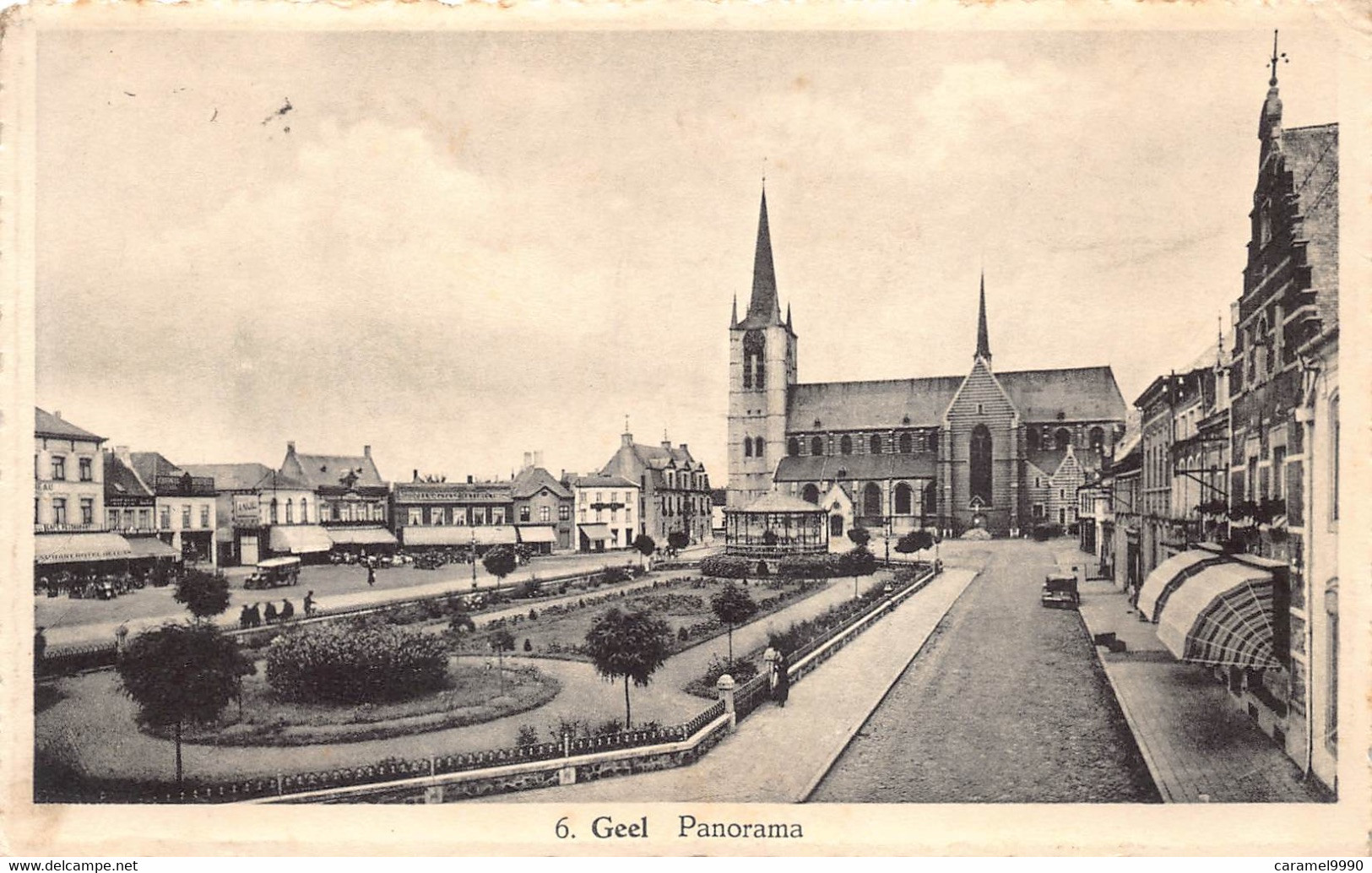 Geel  Panorama Kiosk Kerk      M 5344 - Geel