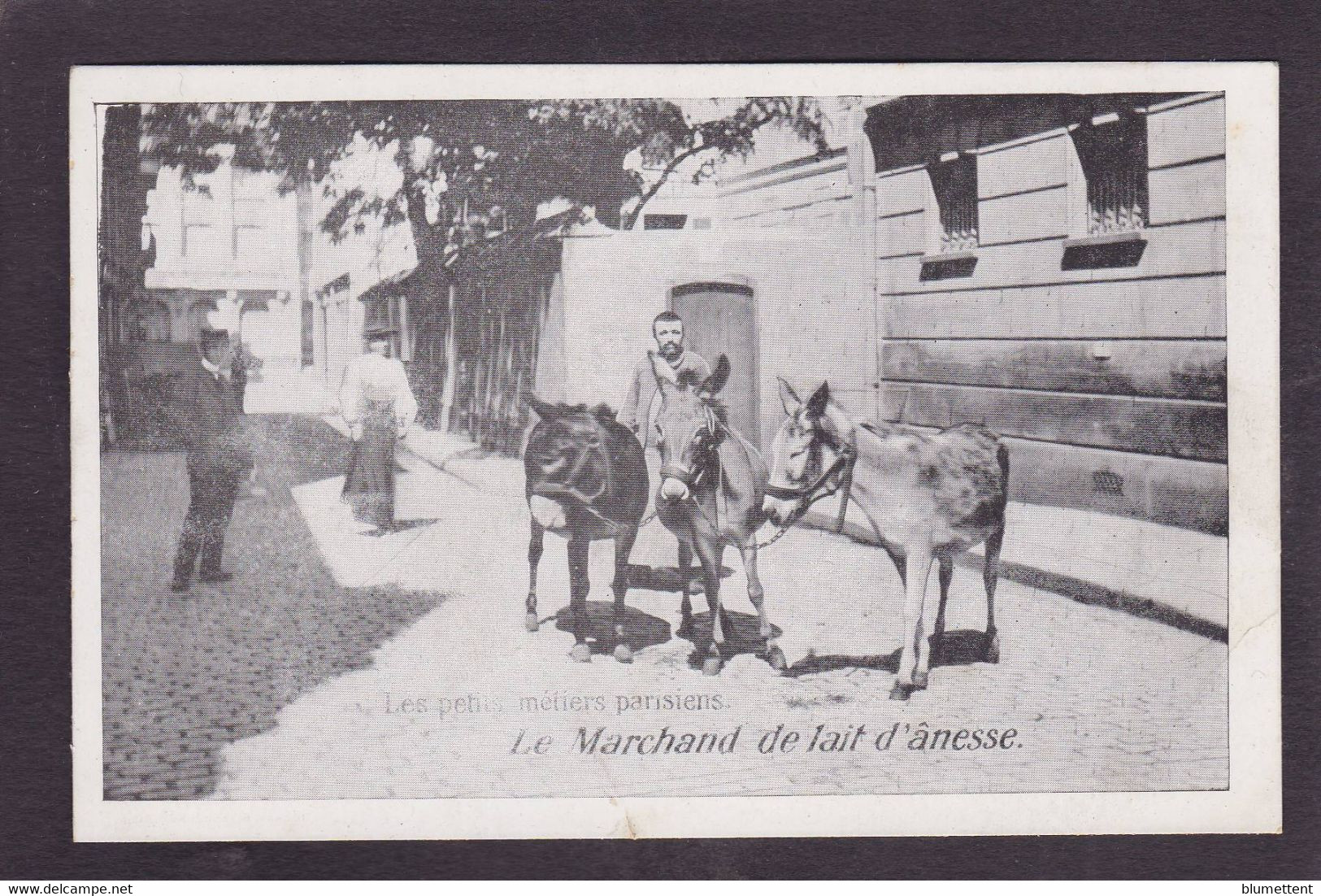 CPA Paris Métier Laas Et Pécaud Le Marchand De Lait D'anesse âne Non Circulé - Artesanos De Páris