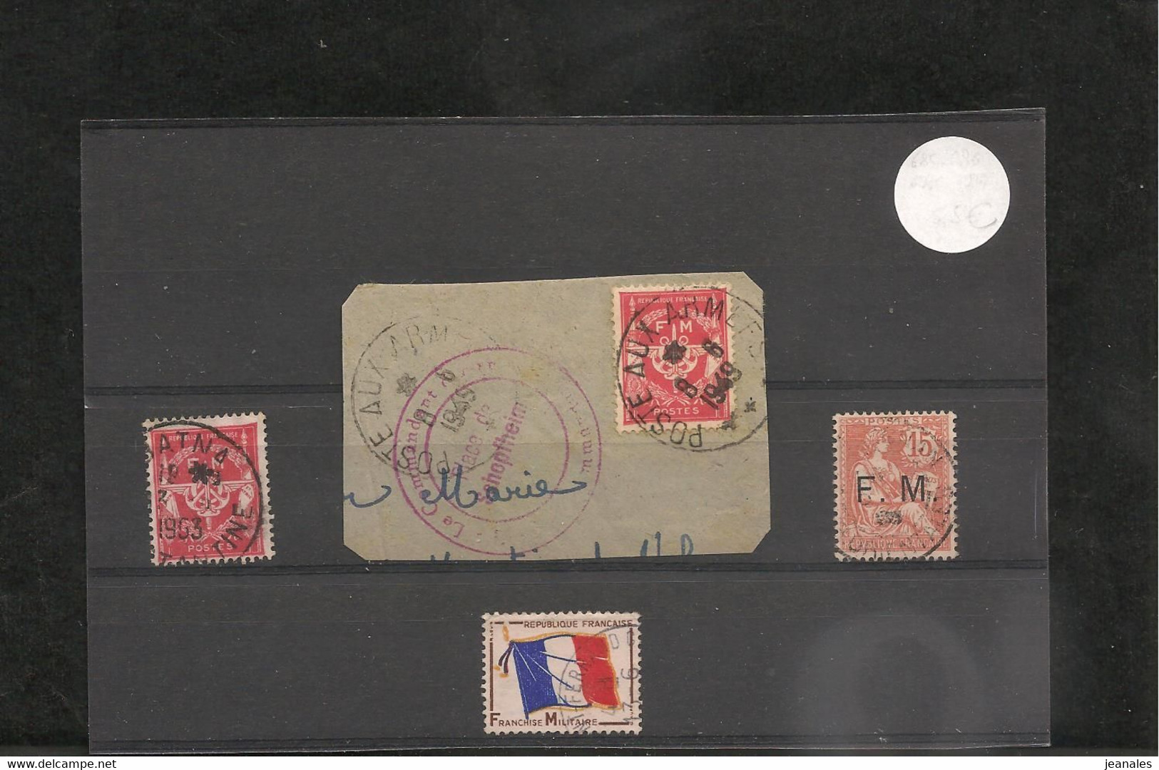1901/1964 N°Y/T : 1-12/13 OBLITÉRÉS - Timbres De Franchise Militaire
