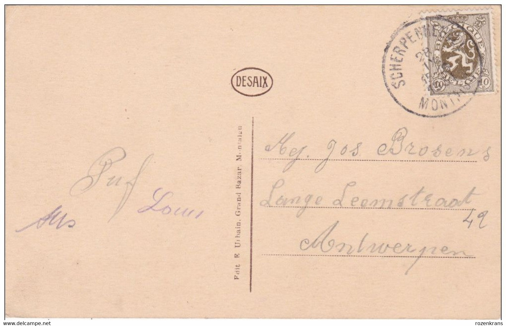 Scherpenheuvel Basiliek En Kruisweg 1931 Postzegel Stempel Montaigue - Scherpenheuvel-Zichem