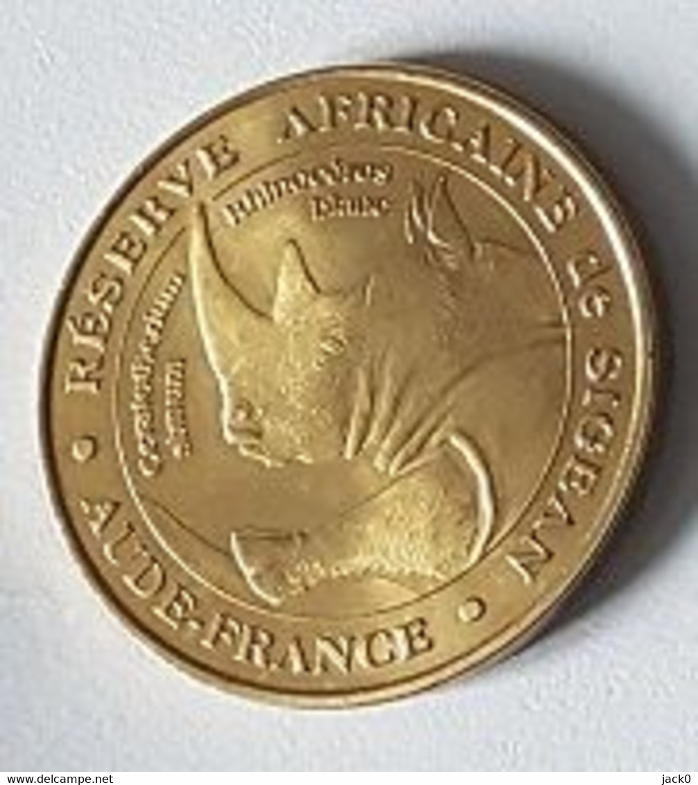 Médaille Touristique  2005, Ville, RESERVE  AFRICAINE  De  SIGEAN  Avec  Animal  LE  RHINOCEROS  BLANC ( 11 ) Cote :20 € - 2005