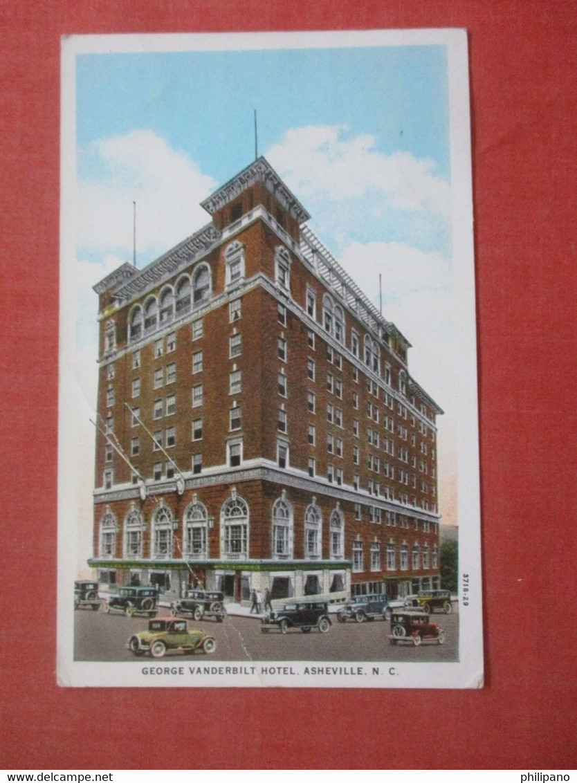 George Vanderbilt Hotel Lower Left Corner Crease    North Carolina > Asheville >  > Ref 4416 - Asheville