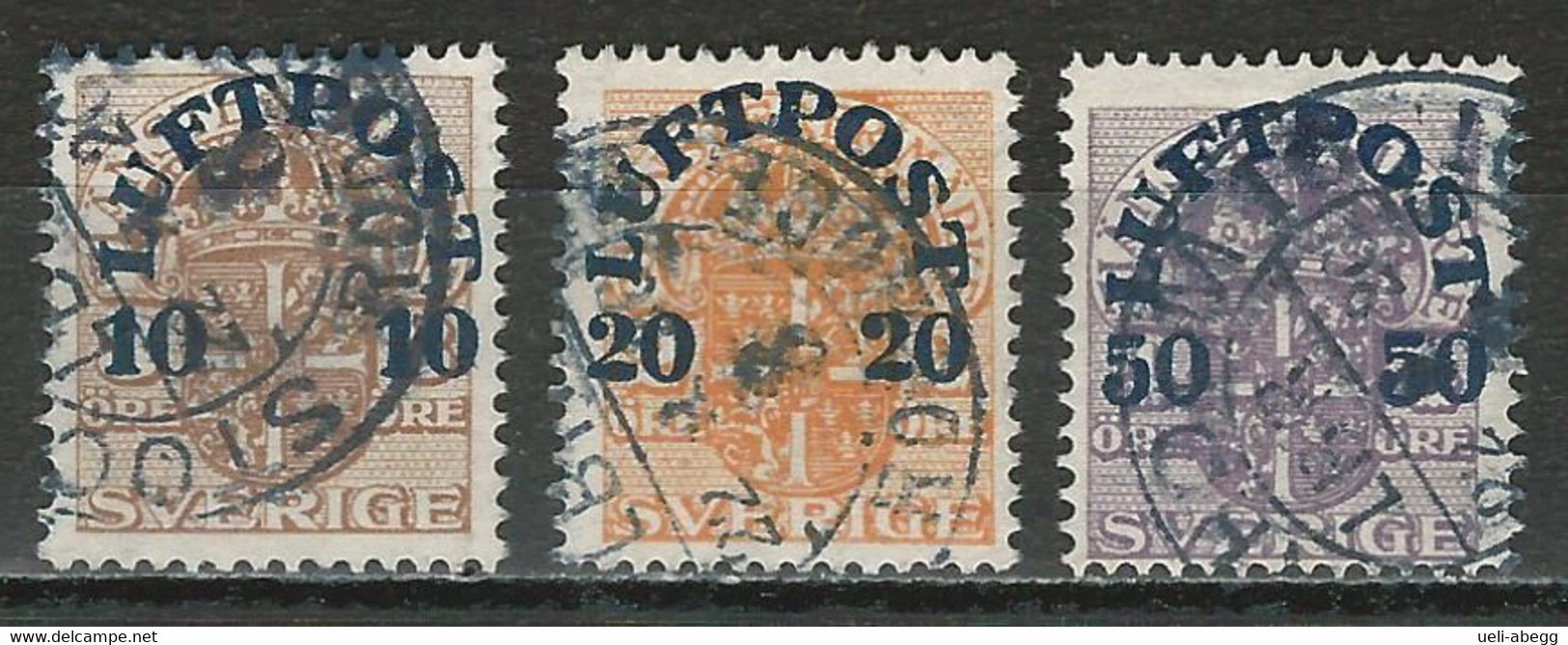 Schweden Mi 138-40 O - Used Stamps